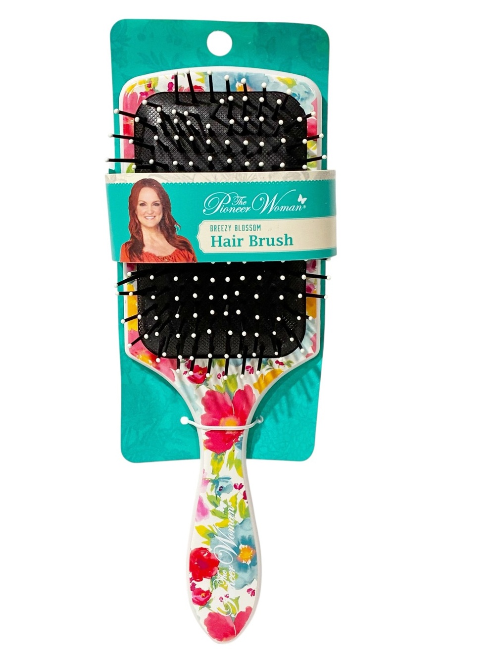Pioneer Woman Breezy Blossom Hair Brush Detangle Wet Or Dry Hair 9.75" Long NEW